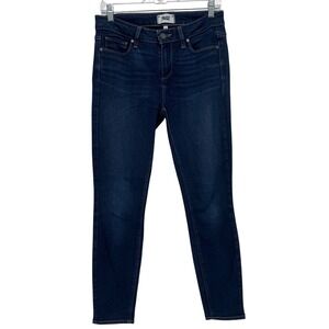Paige Verdugo Ankle Skinny Jeans Dark Indigo‎ Blue Denim Women's Size 29